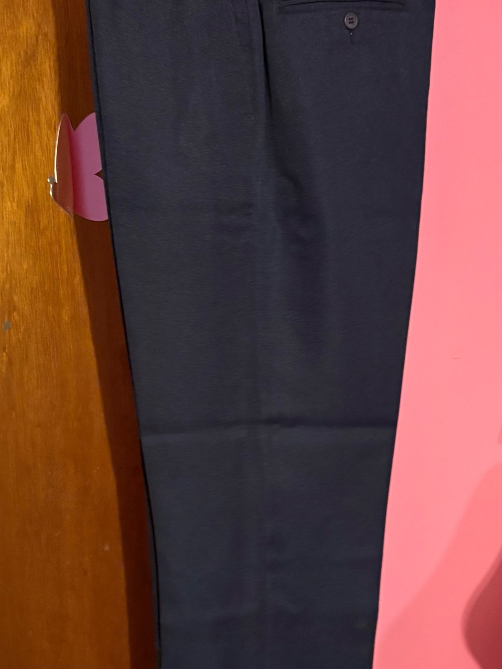TRULY Men's Black Dress Slacks